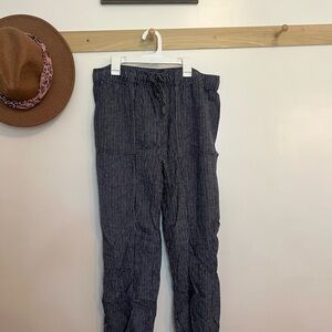 Time and Tru Navy Striped Pants